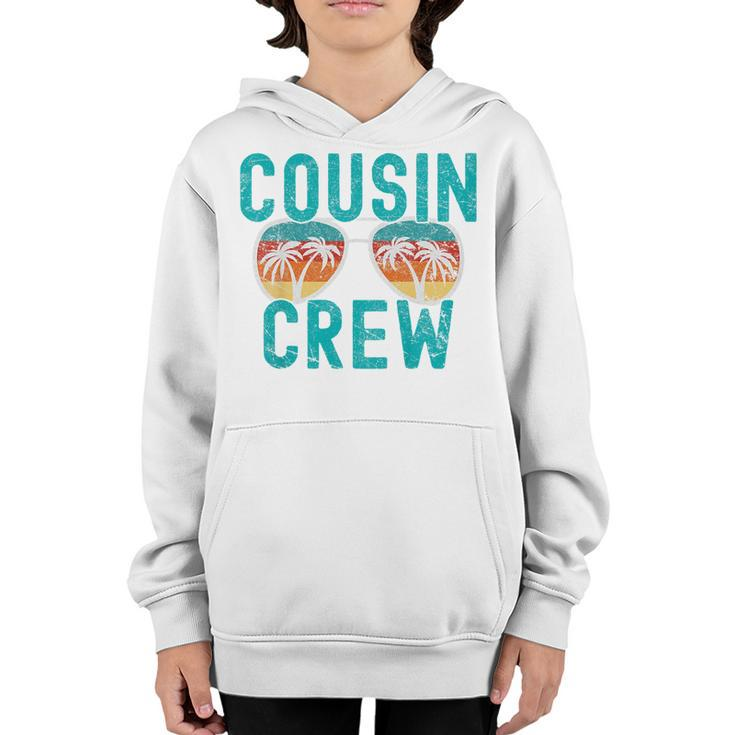 Kids Cousin Crew Family Vacation Summer Vacation Beach Sunglasses  Youth Hoodie
