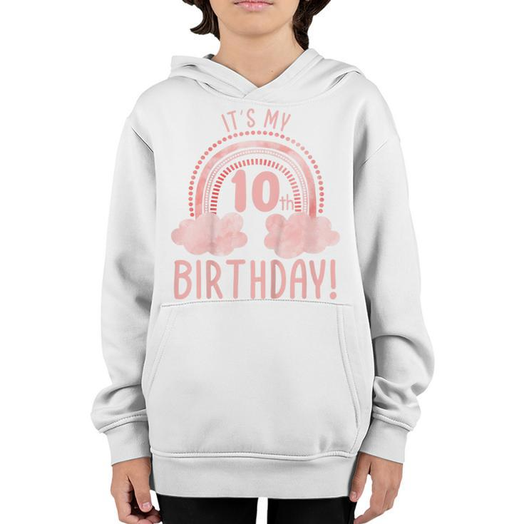 Kids Its My 10Th Birthday 10 Years Old Tenth Birthday  Youth Hoodie