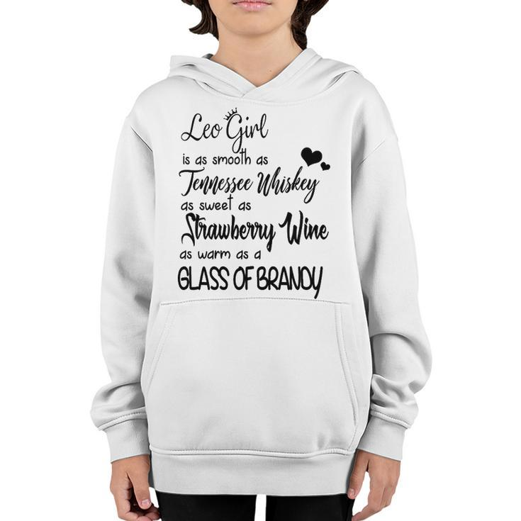 Leo Girl Is As Sweet As Strawberry Youth Hoodie