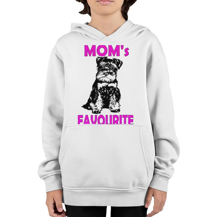 Miniature Schnauzer At Home Moms Favourite Multi Tasking Dog Youth Hoodie