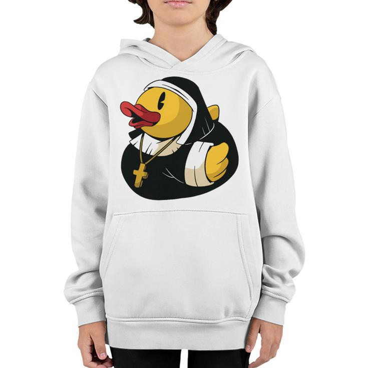 Rubber Duck Nun Youth Hoodie