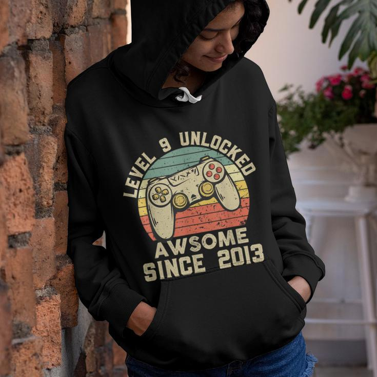 9Th Birthday Gift Boy 9 Years Being Awesome Youth Hoodie