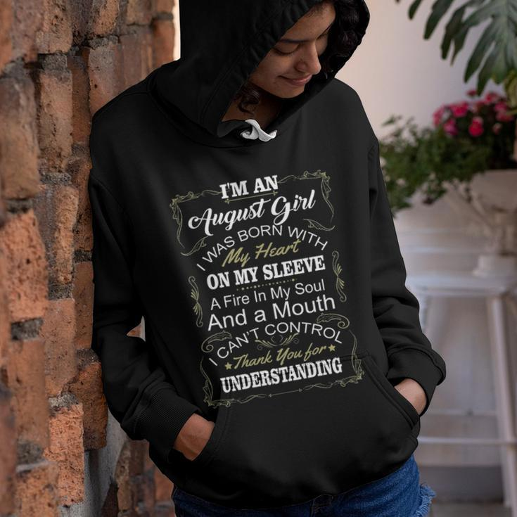 August Girl August Girl I Was Born With My Heart On My Sleeve Youth Hoodie