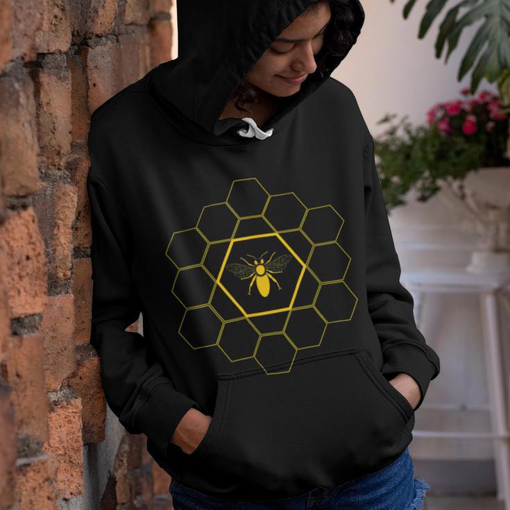 Bee Bee Bee Honeycomb Beekeeper Beekeeping Gift Youth Hoodie