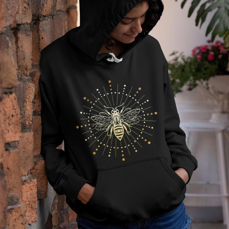 Bee Bee Bee With Sun Honey-Bee With Sun Rays Trendy Summer Style Youth Hoodie