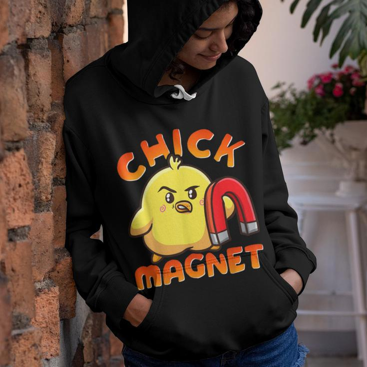 Chicken Chicken Chick Magnet Funny Halloween Costume Magnetic Little Chicken V4 Youth Hoodie