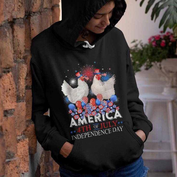 Chicken Chicken Chicken America 4Th Of July Independence Day Usa Fireworks V3 Youth Hoodie
