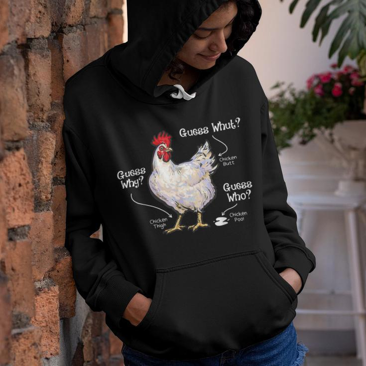Chicken Chicken Chicken Butt Funny Joke Farmer Meme Hilarious Youth Hoodie