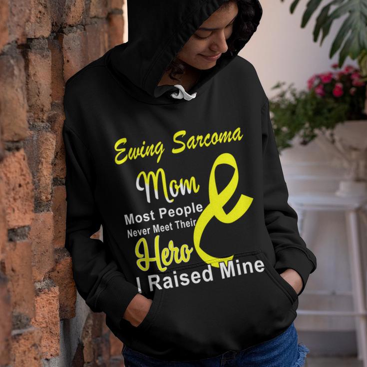 Ewings Sarcoma Mom Most People Never Meet Their Hero I Raised Mine Yellow Ribbon Ewings Sarcoma Ewings Sarcoma Awareness Youth Hoodie