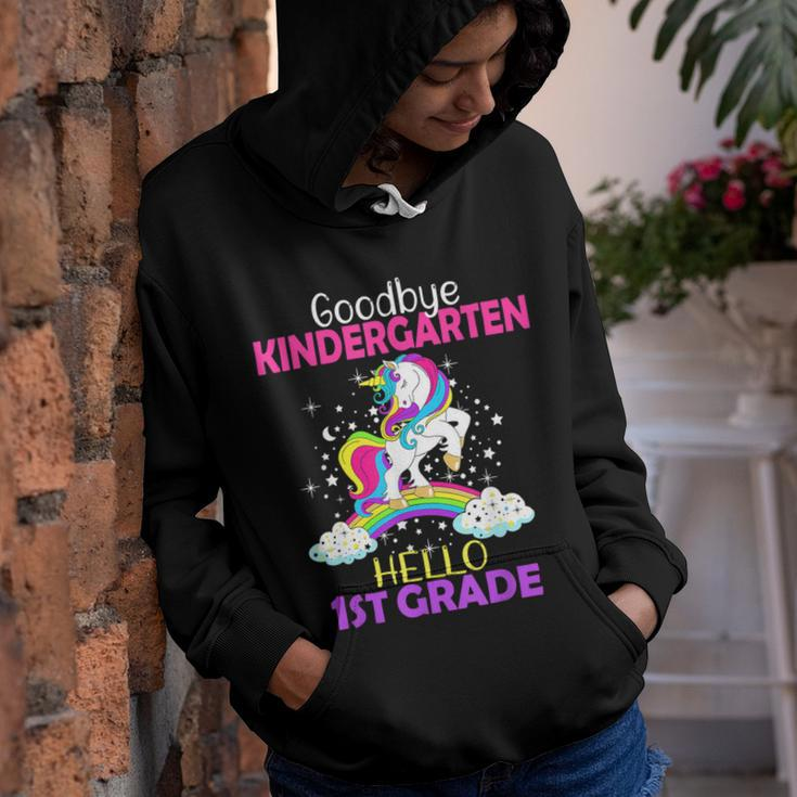 Goodbye Kindergarten Hello 1St Grade Unicorn Girls 2022 Youth Hoodie