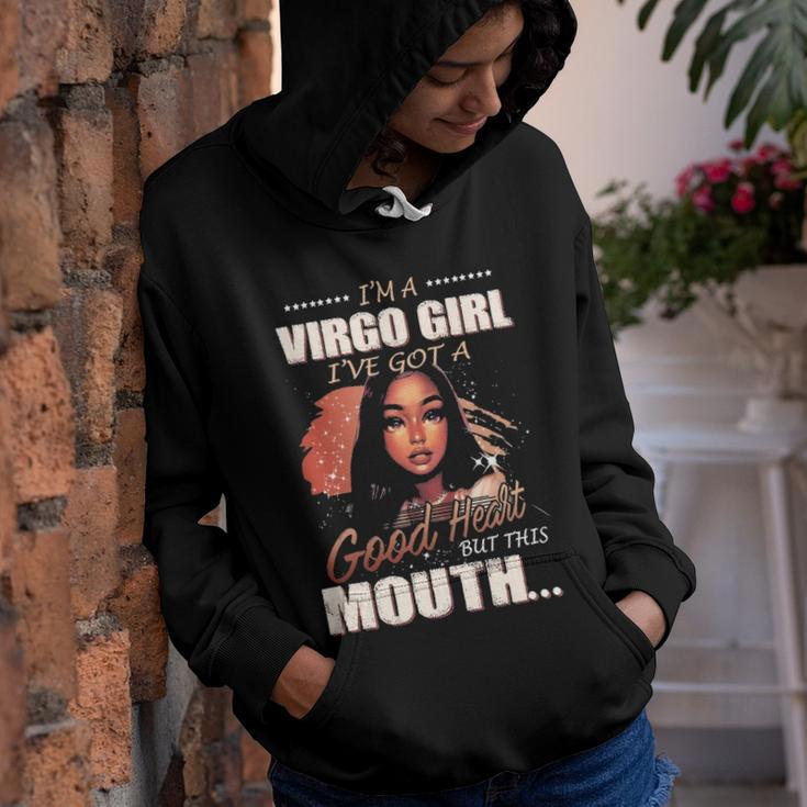 Im A Virgo Girl Ive Got A Good Heart But This Mouth Youth Hoodie