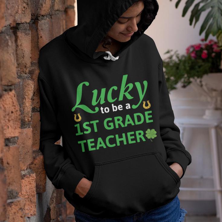 Lucky To Be A 1St Grade Teacher St Patrick Day Youth Hoodie