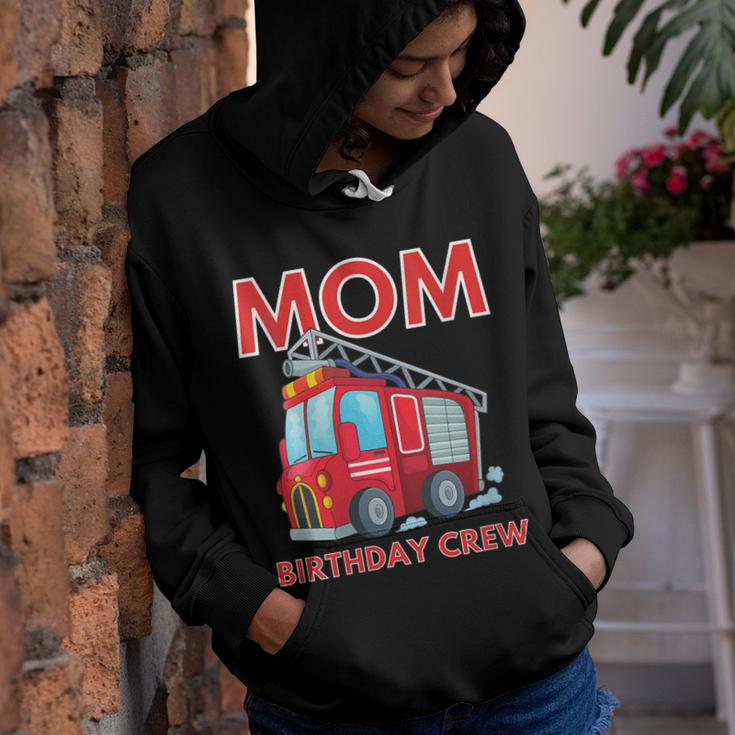 Mom Birthday Crew Fire Truck Fire Engine Firefighter Youth Hoodie