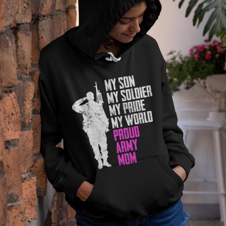 My Son My Soldier Proud Army Mom 692 Shirt Youth Hoodie