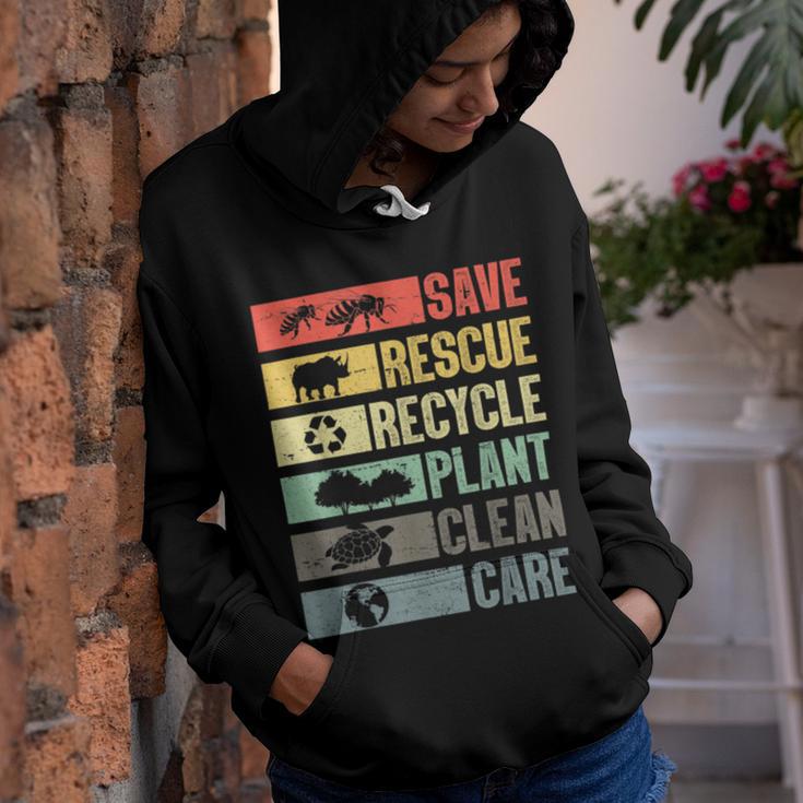 Save Rescue Recycled Plant Clean Care V2 Youth Hoodie