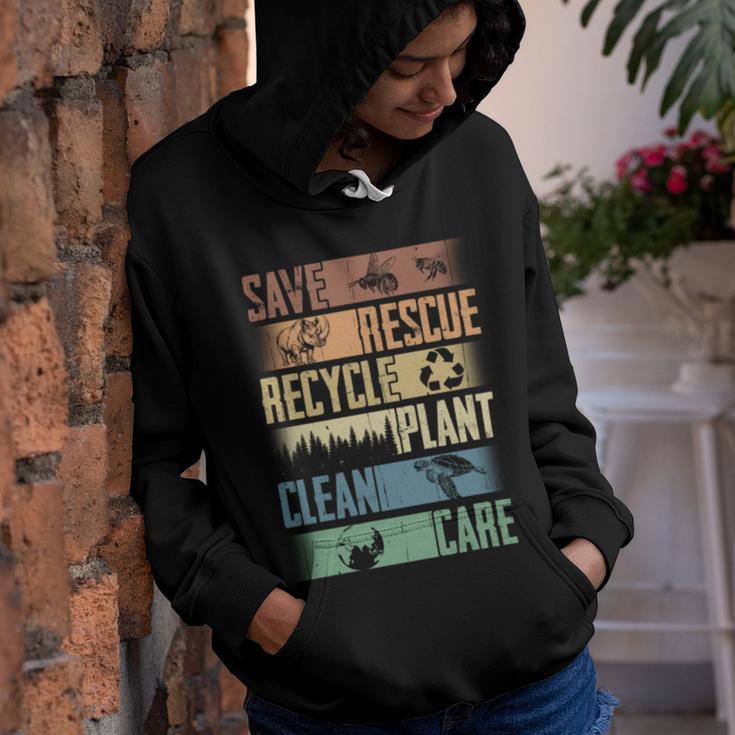 Save Rescue Recycled Plant Clean Care V3 Youth Hoodie