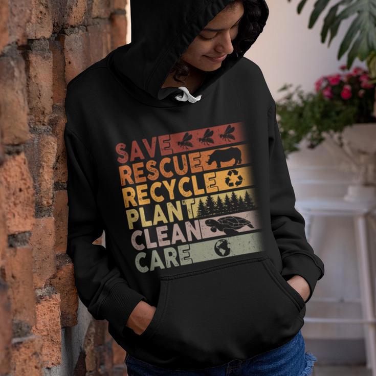 Save Rescue Recycled Plant Clean Care Youth Hoodie