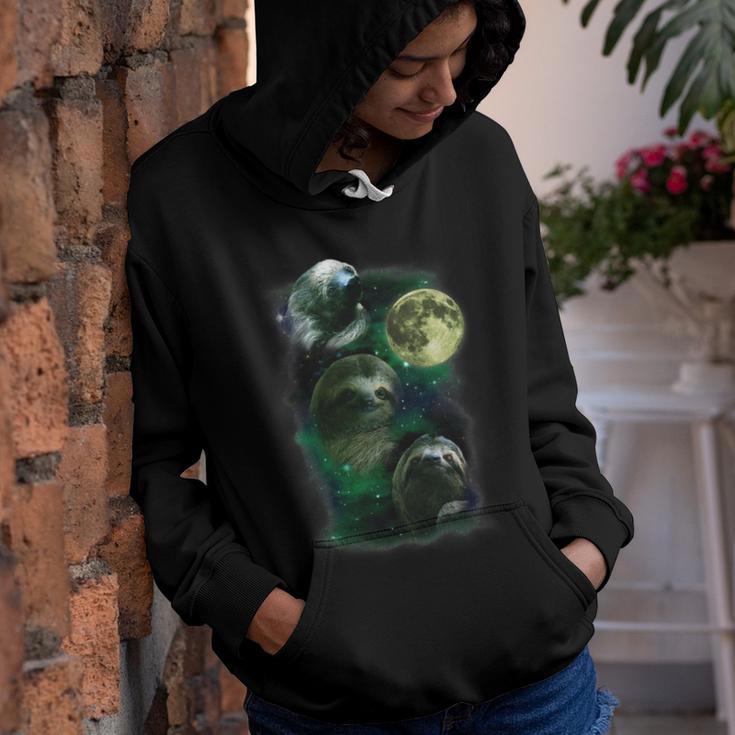 Sloth Moon Funny Parody Nap Sloth Lazy 850 Shirt Youth Hoodie