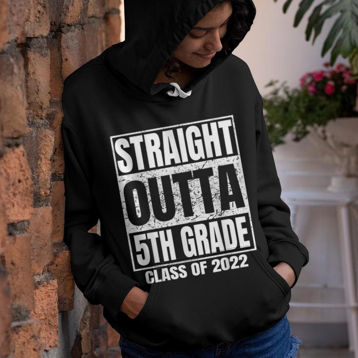 Straight Outta 5Th Grade Graduation 2022 Class Fifth Grade Youth Hoodie