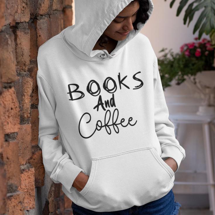 Books And Coffee Books Lover Tee Coffee Lover Gift For Books Lover Gift For Coffee Lover Book Readers Gift Youth Hoodie