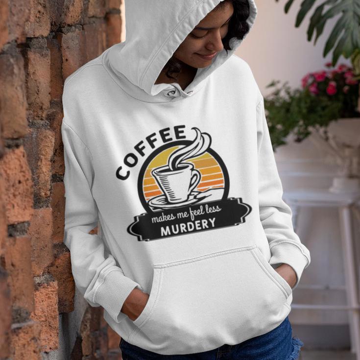 Coffee Makes Me Feel Less Murdery V2 Youth Hoodie