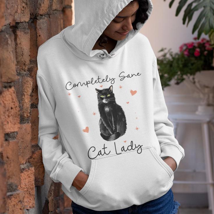 Completely Sane Cat Lady Cat Lover Youth Hoodie