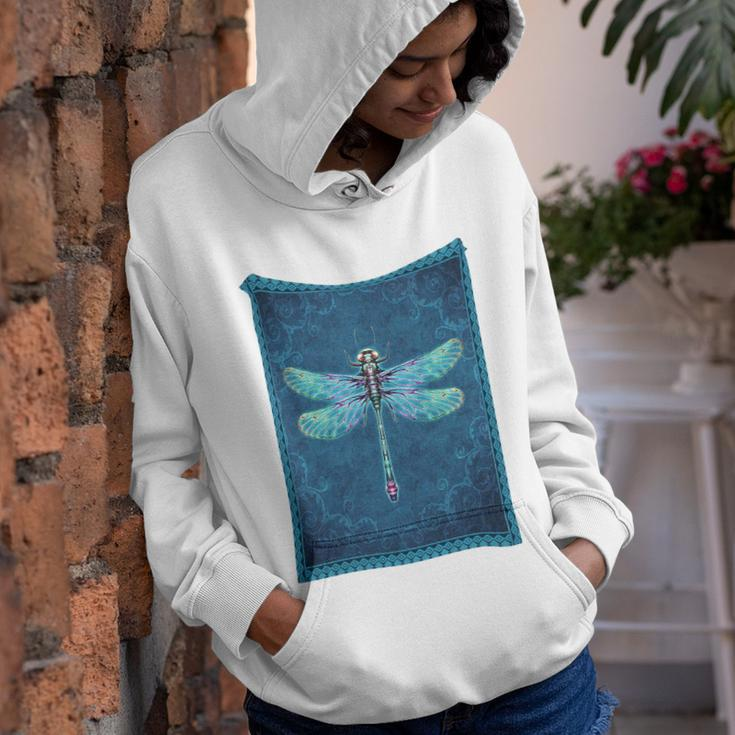 Dragonfly With Floral Vintage Youth Hoodie