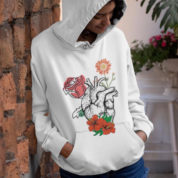 Flower Heart Spring Happy Youth Hoodie