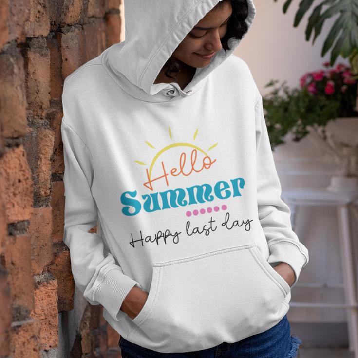 Happy Last Day Hello Summer Teachers Gifts Teacher Lover Summer Gift V2 Youth Hoodie