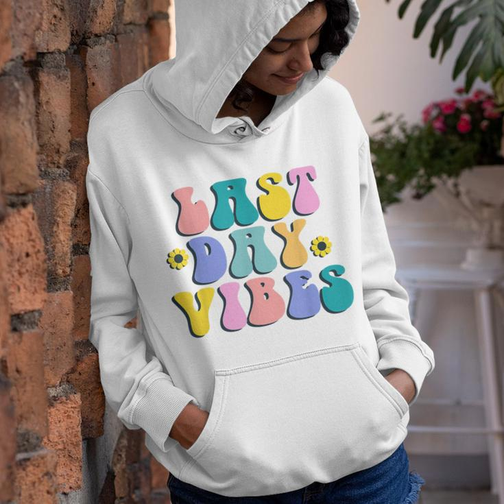 Happy Last Day Of School Student Teacher Last Day Vibes Youth Hoodie