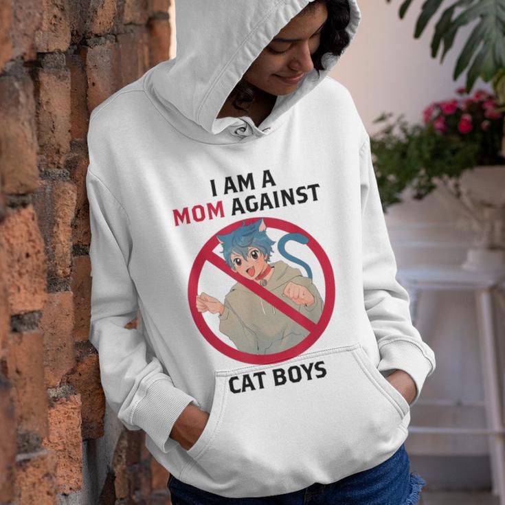 I Am A Mom Against Cat Boys Youth Hoodie