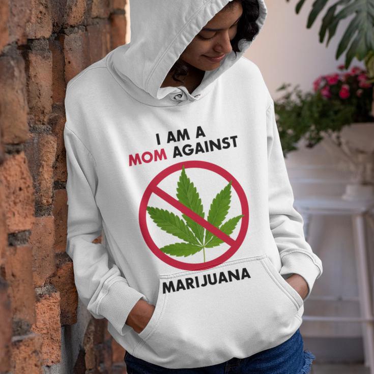 I Am A Mom Against Marijuana V2 Youth Hoodie