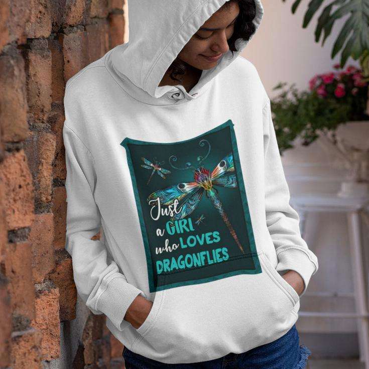 Just A Girl Who Loves Dragonfly Youth Hoodie