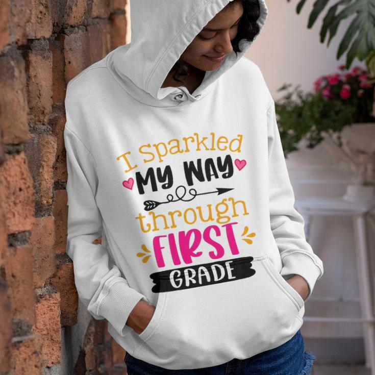 Kids I Sparkled My Way Through First Grade Last Day Of School Youth Hoodie