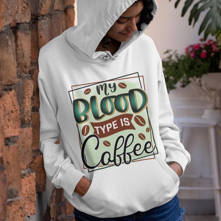 My Blood Type Is Coffee Funny Graphic Design Youth Hoodie