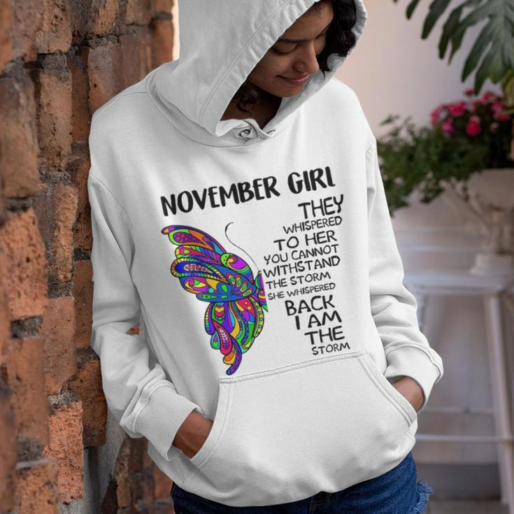 November Girl Birthday I Am The Storm Youth Hoodie