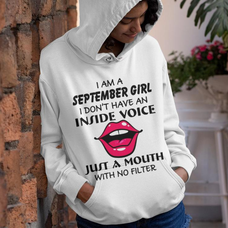 September Girl Birthday I Am A September Girl I Dont Have An Inside Voice Youth Hoodie
