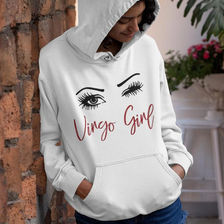 Virgo Girl Gift Virgo Girl Wink Eyes Youth Hoodie