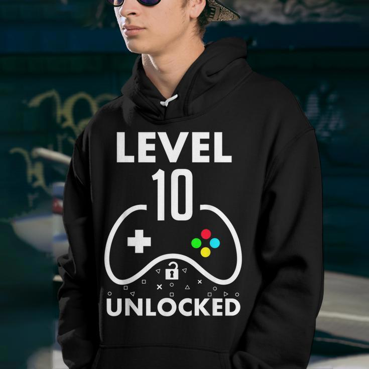 10Th Birthday Level 10 Unlocked Video Gamer Birthday Youth Hoodie