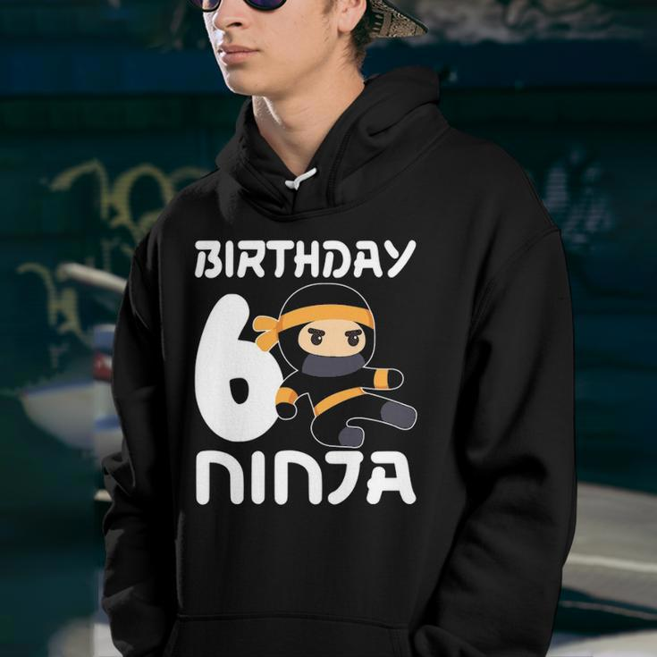 6Th Birthday Ninja Six 6 Years Old Boy Youth Hoodie