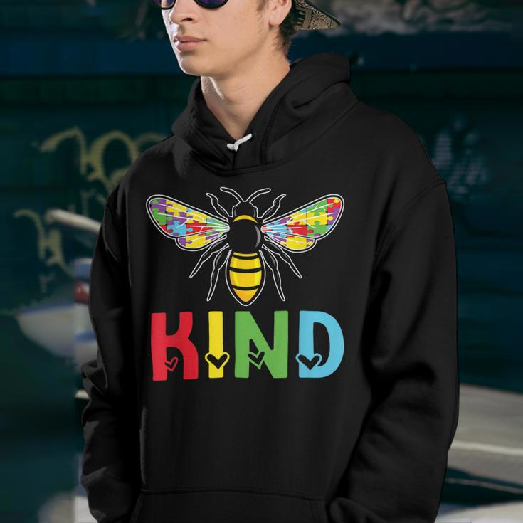 Bee Bee Bee Kind Autism Puzzle Autistic Autism Awareness Youth Hoodie