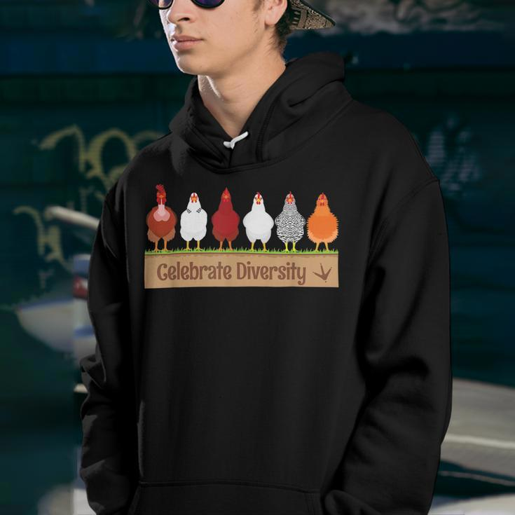 Chicken Chicken Celebrate Diversity Farm Pet Cutes For Chicken Lovers V2 Youth Hoodie