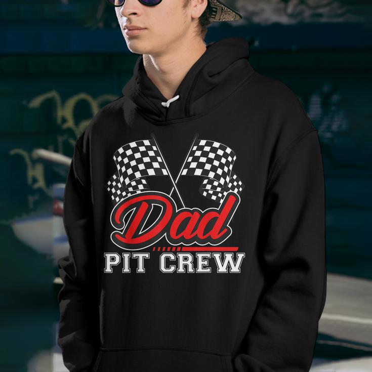 Dad Pit Crew Funny Birthday Boy Racing Car Pit Crew B-Day Youth Hoodie