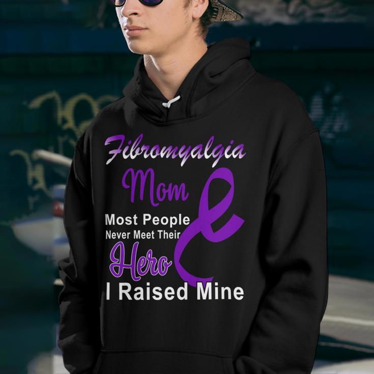 Fibromyalgia Mom Most People Never Meet Their Hero I Raised Mine Purple Ribbon Fibromyalgia Fibromyalgia Awareness Youth Hoodie