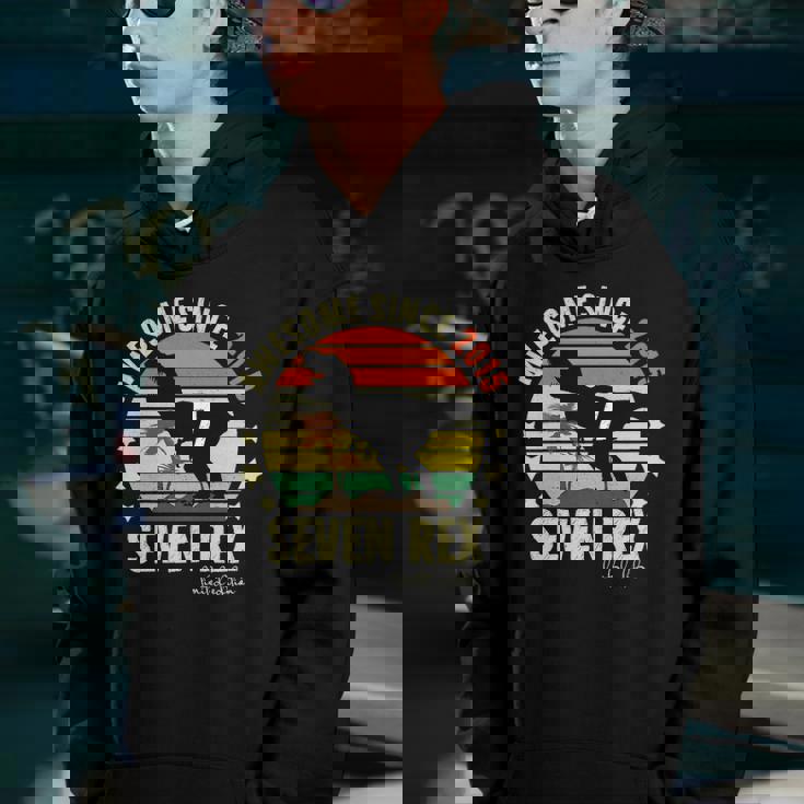 Kids Seventh Dinosaur 7 Years Old 2015 Im 7 7Th Birthday Rex Funny Youth Hoodie