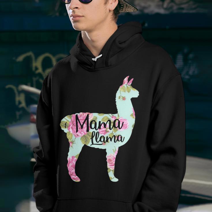 Mama Llama Floral V2 Youth Hoodie