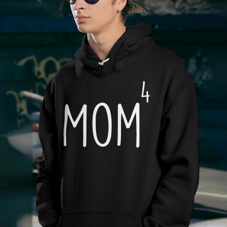 Mom4 Mom Of 4 Mother Of Four Kids Mama Mothers Day Youth Hoodie