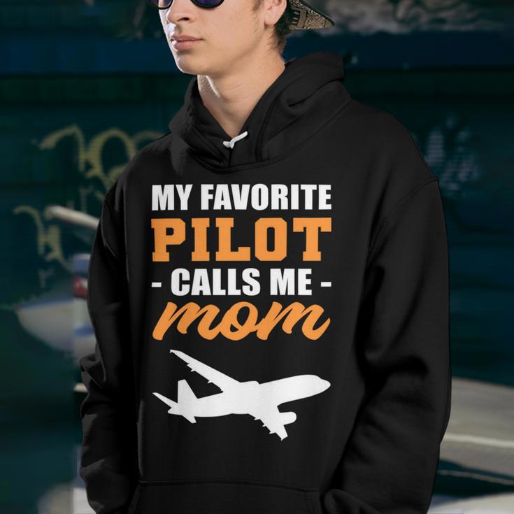 My Favorite Pilot Calls Me Mom - Airplane Son Youth Hoodie