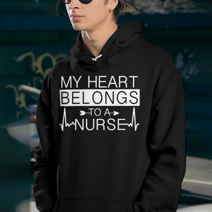 My Heart Belongs To A Nurse I Love My Nurse Valentines Day 253 Trending Shirt Youth Hoodie