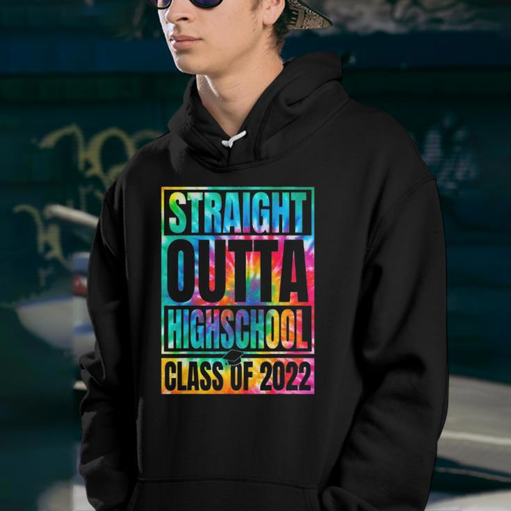 Tie Dye Straight Outta High School Class Of 2022 Graduation Youth Hoodie